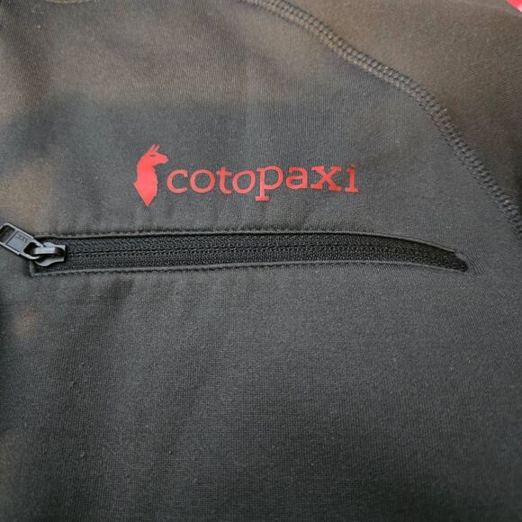 Cotopaxi Men's Size Large Sambaya Stretch Fleece Hood Black Red - Picture 4 of 6